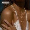 Gold-Plated Infinity A Pendant Necklace - Elegant European Fashion for Women