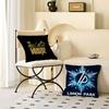 Band L-Linkin Cool P-Park LOGO Kudde Gåvor Heminredning Sovrum Soffa Bil Kuddöverdrag Fodral 45x45cm
