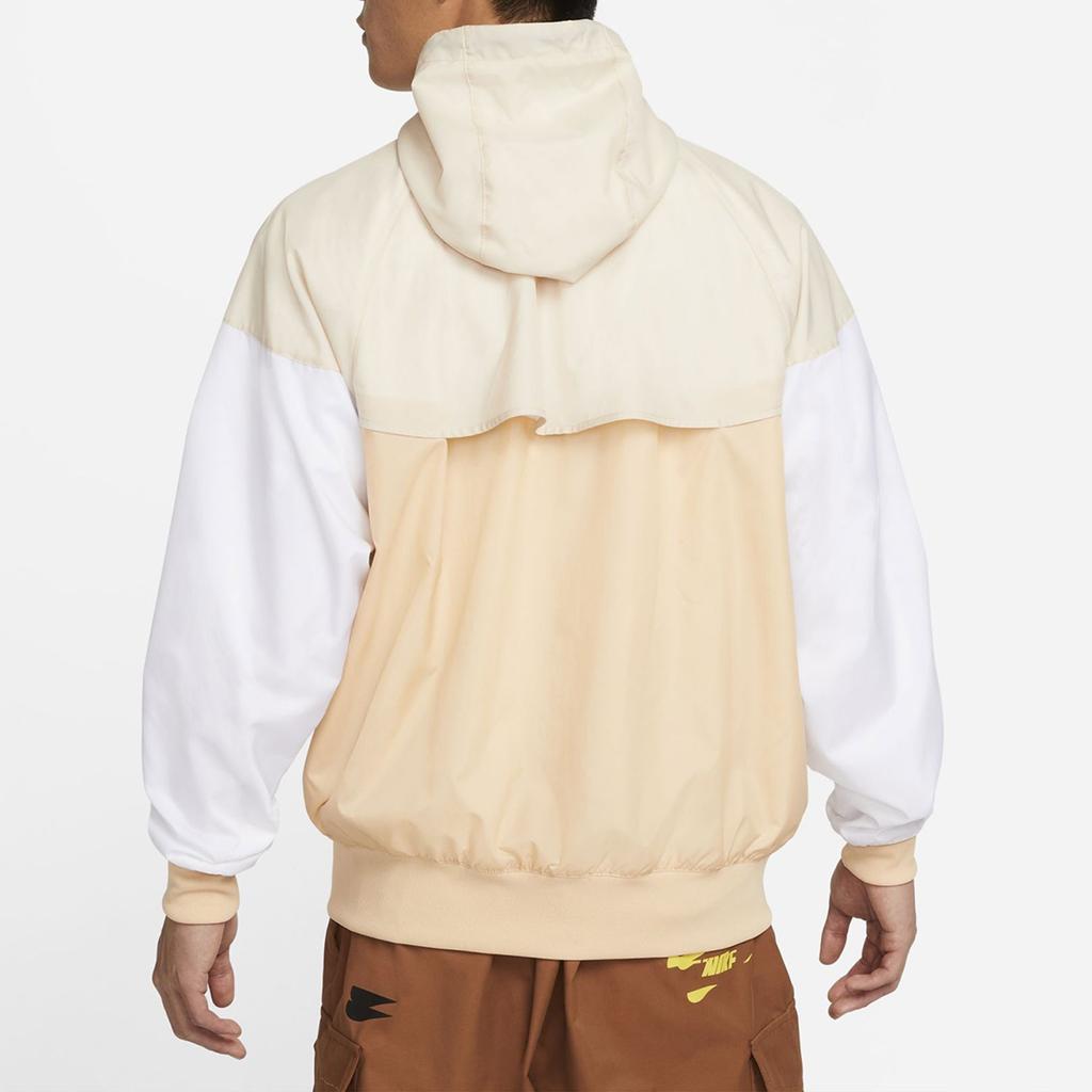 Giacca a Vento Nike Sportswear Windrunner Allenamento Sportivo Colorblock Logo con Cappuccio Tessuto Kaki DA0002-268