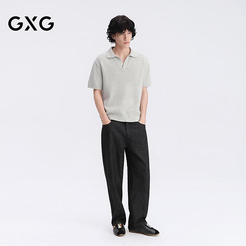 GXG Men's Seagull Collar Casual Polo Shirt