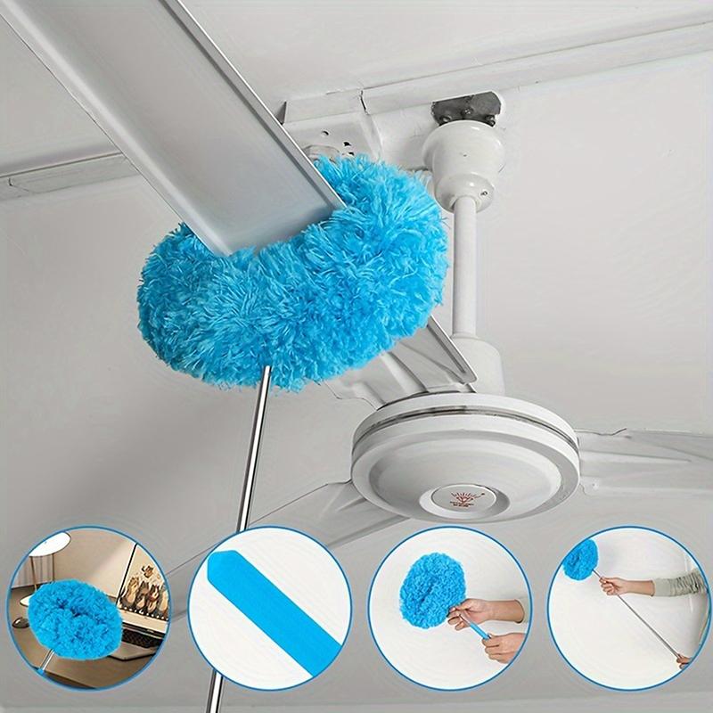 Microfiber Ceiling Fan Duster Extends Up To Long Handled Dust Locking Reusable And Cleaner Brush For Effortless Cleaning