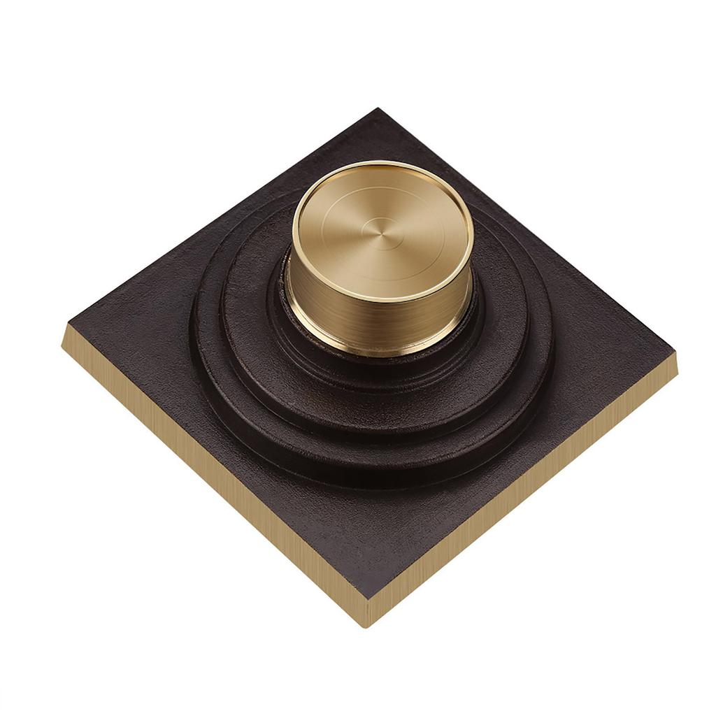 Antique Brass Square Floor Drain with Strainer Bathroom Washroom Drainage & Clean Accessories