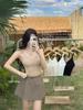 Seamless Lace Camisole with Fixed Cup and Beautiful Back Design