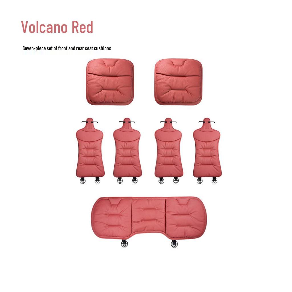 Universal Nappa Leather Car Seat Cushion for Mercedes-Benz/BMW - All Seasons, Single Piece Cover