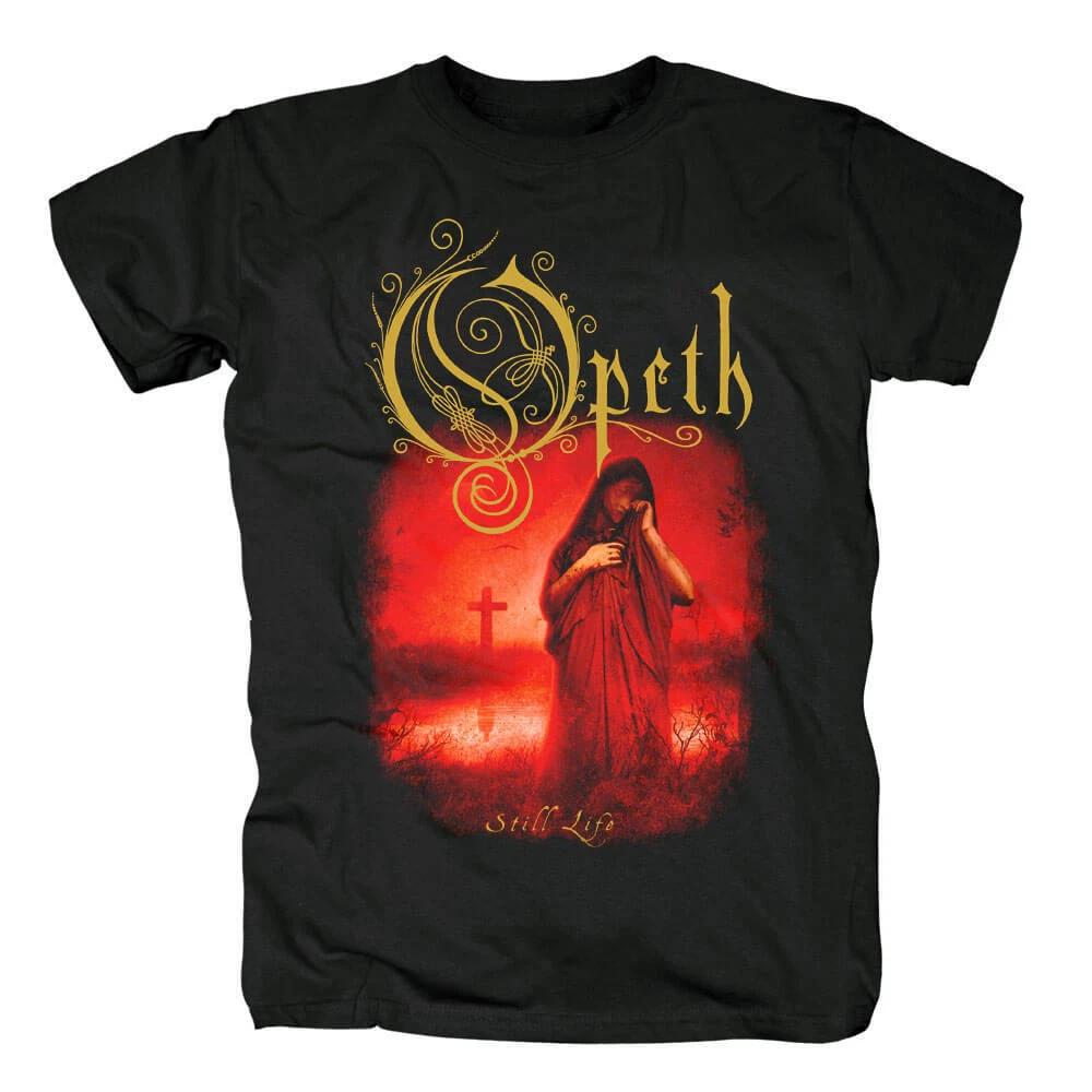 Opeth - Still Life Тяжелый хлопок Черный Все размеры Мужская Женская Классическая футболка XXXXL