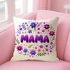 MaMa Cushion Cover Comfort Sofa Bed Silky Elegant Invisible Zipper Decorative Holiday Gifts
