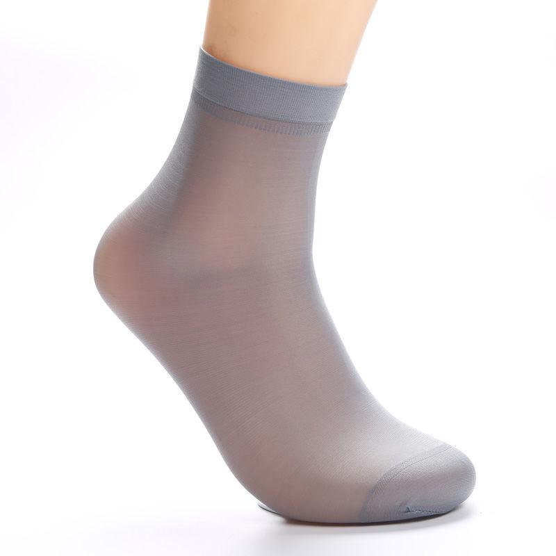 Men's Summer Steel Ice Silk Mid-Calf Stockings: Breathable, Wear-Resistant, Anti-Odor, Anti-Snagging.