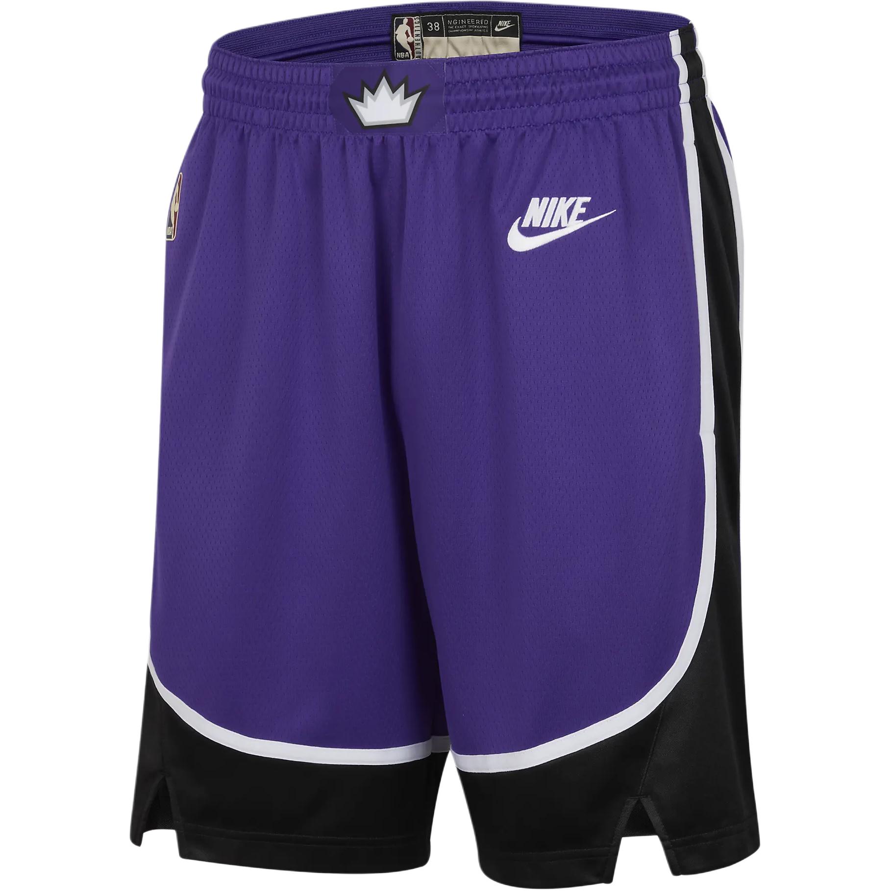 

Nike Dri-Fit NBA Sacramento Kings 2024/25 Hardwood Classics Embroidered Logo Versatile Breathable Basketball Shorts Men shorts Purple FQ4695-504 M