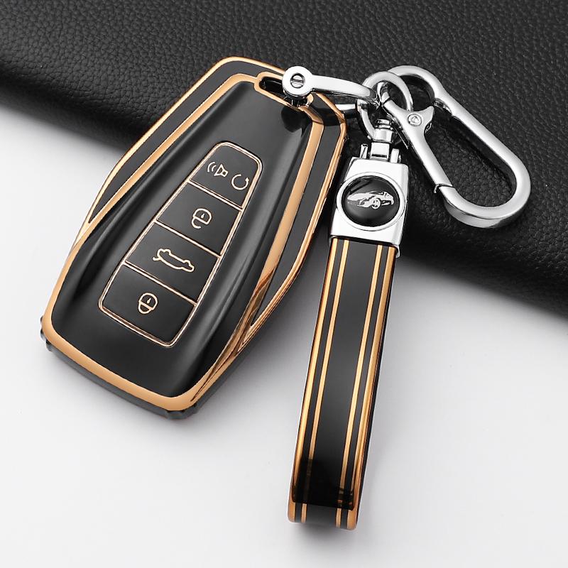 Fashion Tpu Car Key Case Cover Shell Fob For Geely Atlas Boyue Nl3 Coolray X6 X7 Ex7 Emgrand Kulrey Gt Gc9 Keychain Accessories