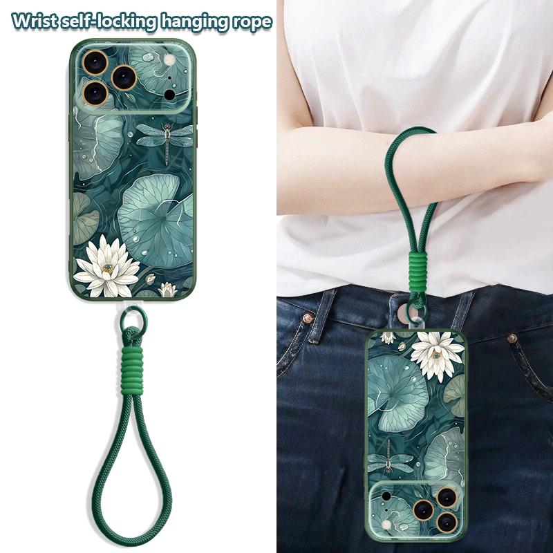 Peinture à l'huile Imprimé Floral Étui avec Dragonne Pour iPhone 17 Pro Max iPhone 16 15 14 13 Pro Max Magnétique Pour Magsafe Hybride TPU+PC Housse Mate