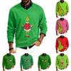 Men's V-neck Long Sleeve Ribbed Knit Pullover