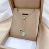 Simple Star Butterfly Zircon Pendant Tassel Necklace Stainless Steel Geometric Choker Jewelry Party Gifts For Women Girls