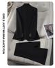 2026 Modischer Khaki-Blazer mit Temperament für Damen - Professionelles Frühjahrs-/Herbst-Anzug für Jahresversammlungen