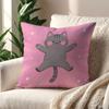 Cartoon Pink Cat Star Cute Cushion Cover Pillow Cover Decoration Room Home Sofa Living Office Car Nordic Simplicity