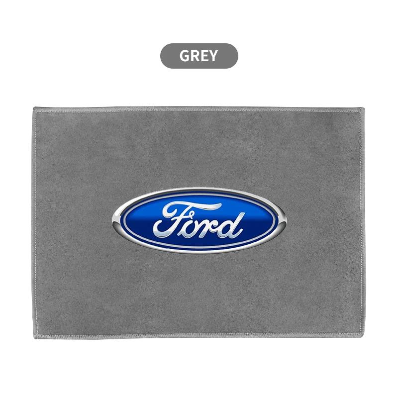 Neues Auto-Wasch-Mikrofasertuch Auto-Emblem-Reinigung Trockentuch Tuch Auot Für Ford SMax CMax Kuga Escape Monde 4 Focus 3 Grand 2