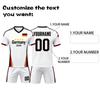 Customizable Two Piece Soccer Jersey Set Lightweight Breathable Fabric Athletic Fit Sportswear for Training and Matches