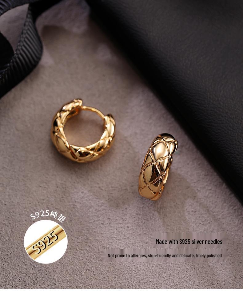 Stjärnstil High-End Creoler: 2025 Nya Lätta Lyxiga Örhängen