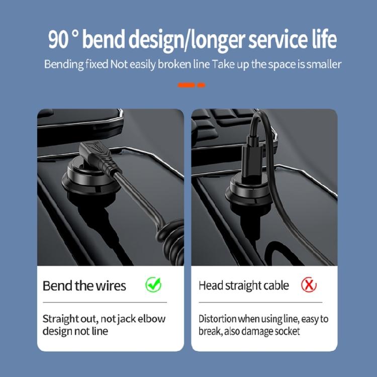 Coiled USB C To USB C Cable Flexible Length PD60W Fast Charging Data Transfer For Phone Tablets Power Cord Data Line