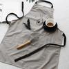 Cartoon Bear Kids Adult Aprons Woman Kitchen Apron BBQ Bib Baking Parent Child Painting Interest Class Apron Home Cleaning Tools
