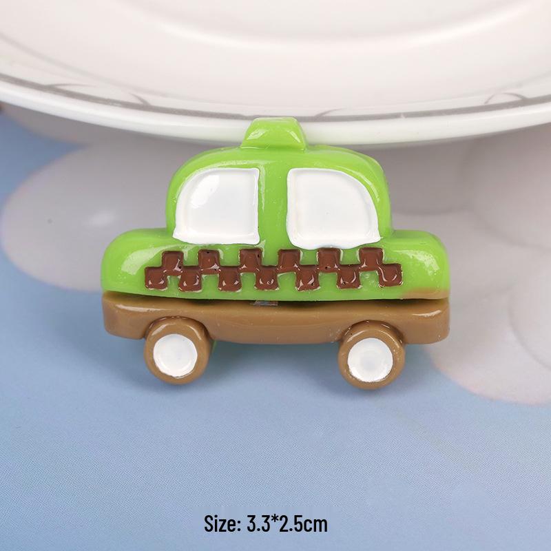 Simulation Cars 3 Cream Glue Phone Case Resin DIY Storage & Stationery Box with Refrigerator Stickers.