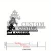 Exquisite Handmade Bonsai Metal House Number Plate, Custom Home Decor Garden Sign