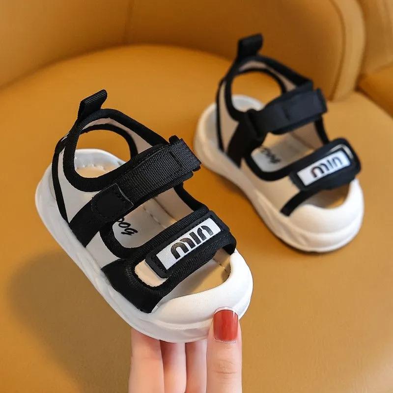 Letnie sandały dla niemowląt i małych dzieci, antypoślizgowa miękka podeszwa, buty dla niemowląt i małych dzieci, dziecięce buty sportowe plażowe