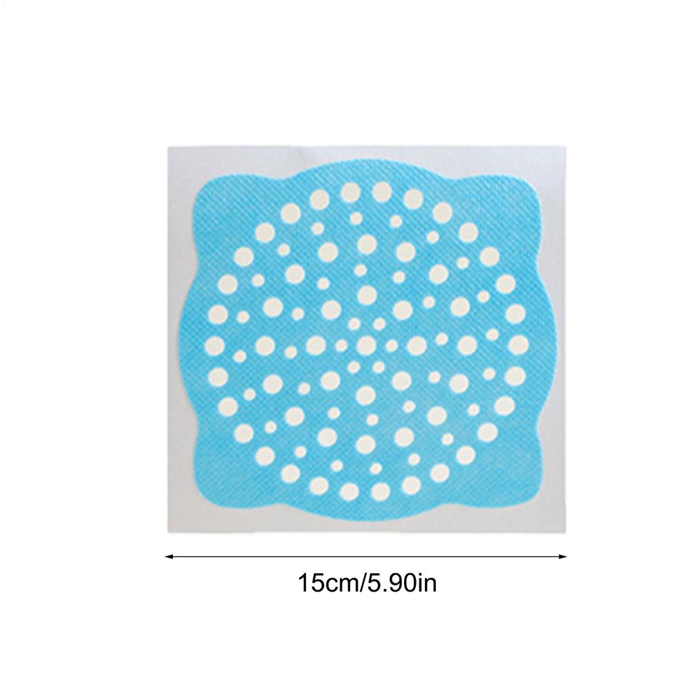 30Pcs Disposable Shower Drain Hair Catcher Round Hair Catchers Waterproof Adhesive Mesh Stickers for Shower Drain Cover Bathroom