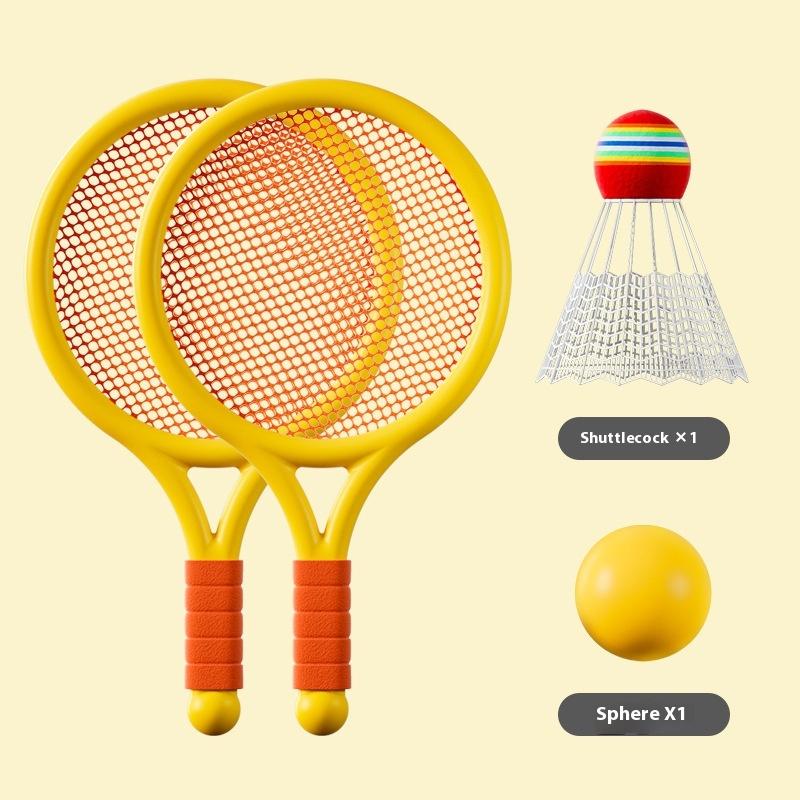 1 Setlightweight Children Tennis Badminton Tennis Racquets Kids Badminton Rackets Kit Parent Child Interactive Toys For Children