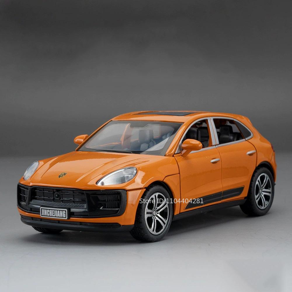 1:32 Scale 911 GT3RS Macan Diecast Model Miniature Car Alloy Toys Pull Back 4 Doors Opened Metal Body Rubber Tire Ornament Gifts