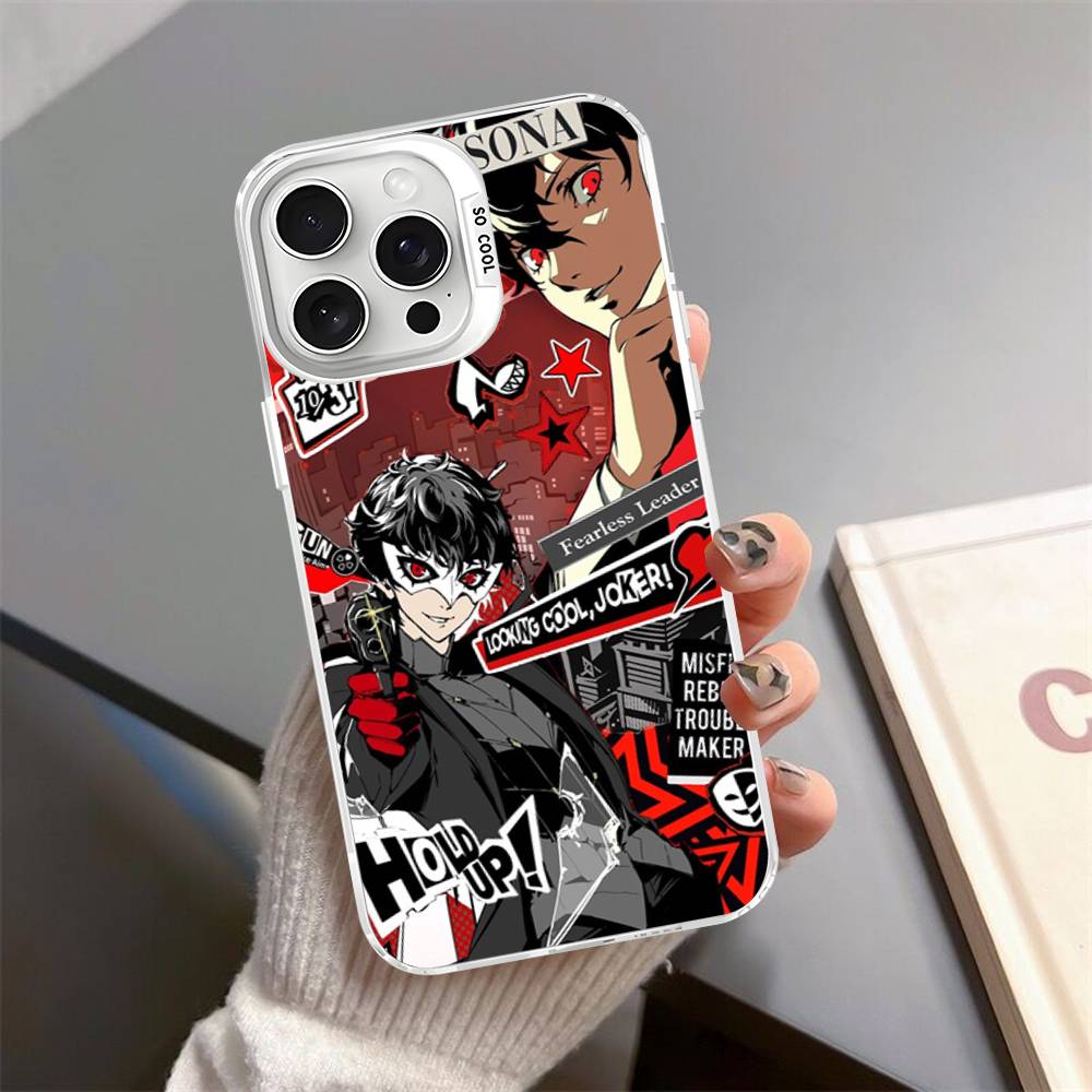 Persona 5 Colorful Phone Case For iPhone 17 16 15 14 13 12 11 Pro Max Plus Matte Cover
