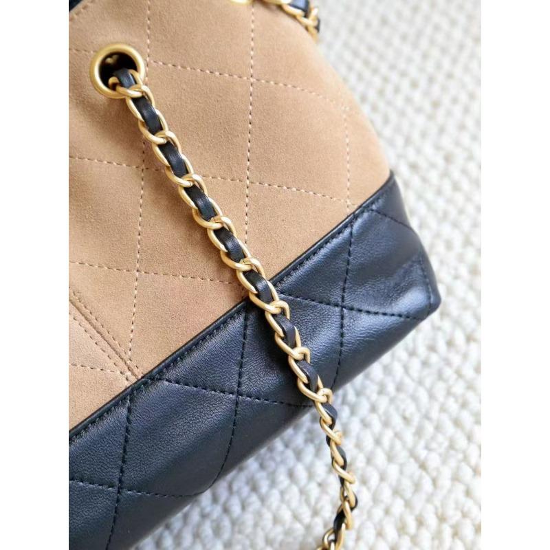 New Xiaoxiangfeng sheepskin and frosted leather rhombus chain DIY buckle tote leisure bag