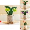 Soft Plush Tulip Flower Succulent Plant Decor Adorable And Durable Home Accessory