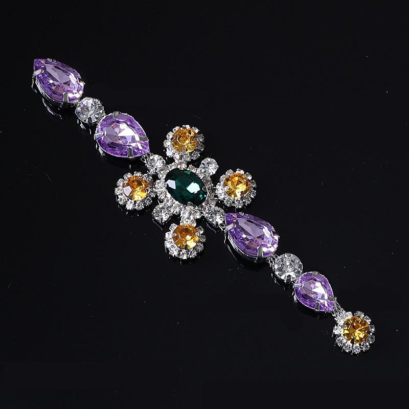 1PC Sew-On Trim DIY Marquise Teardrop & Round for Clothes Shoes Bags Belt Sash Appliques Glitter Wedding Dress Rhinestone Chain