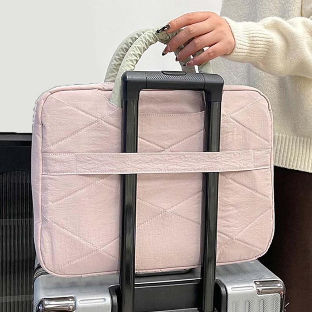 Handle Style Computer Handbag With Flower Pendant Laptop Bags Laptop Case Laptop Sleeve  Office
