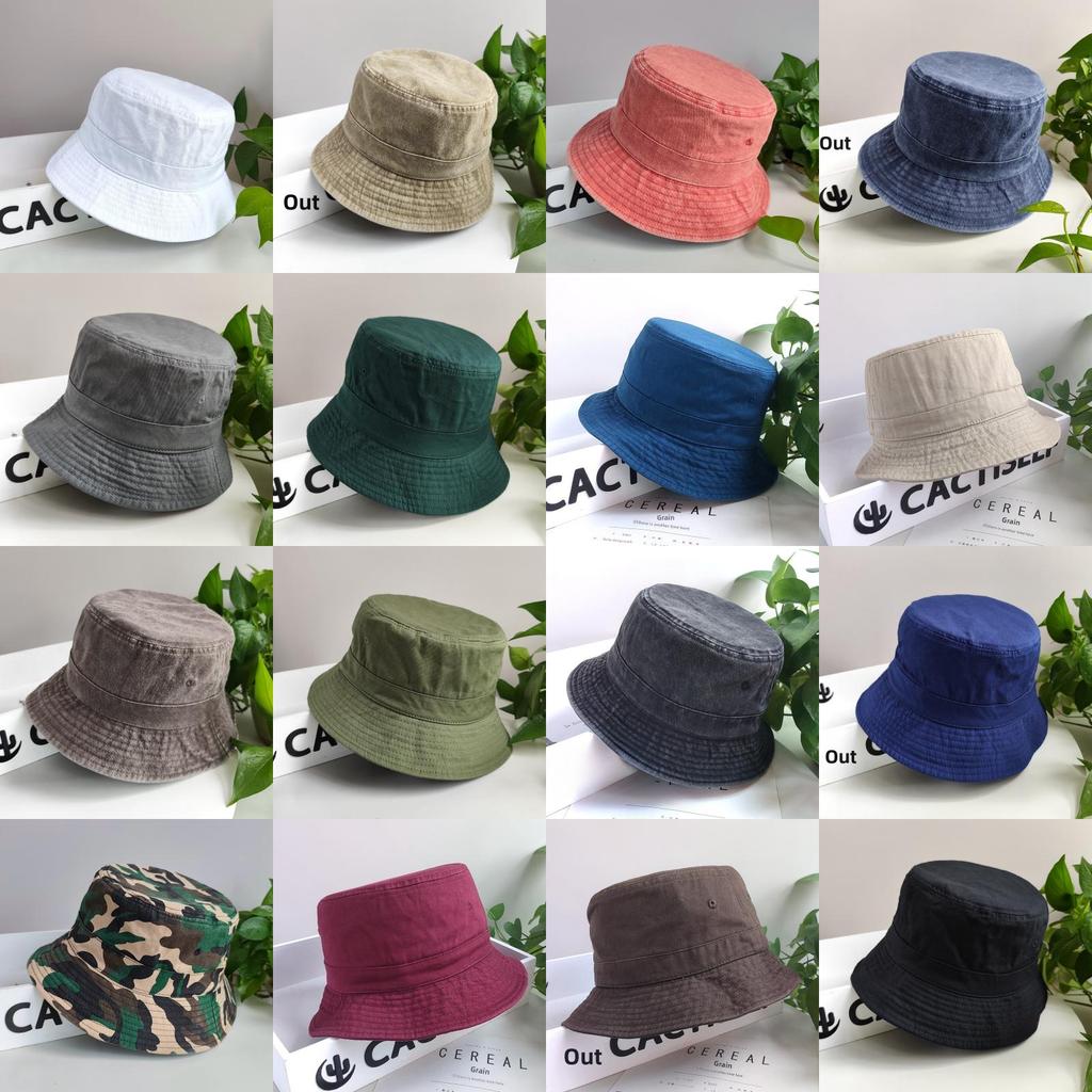 Fisherman Hat Summer Sun Protection Wide Brim Canvas Casual For Men Women