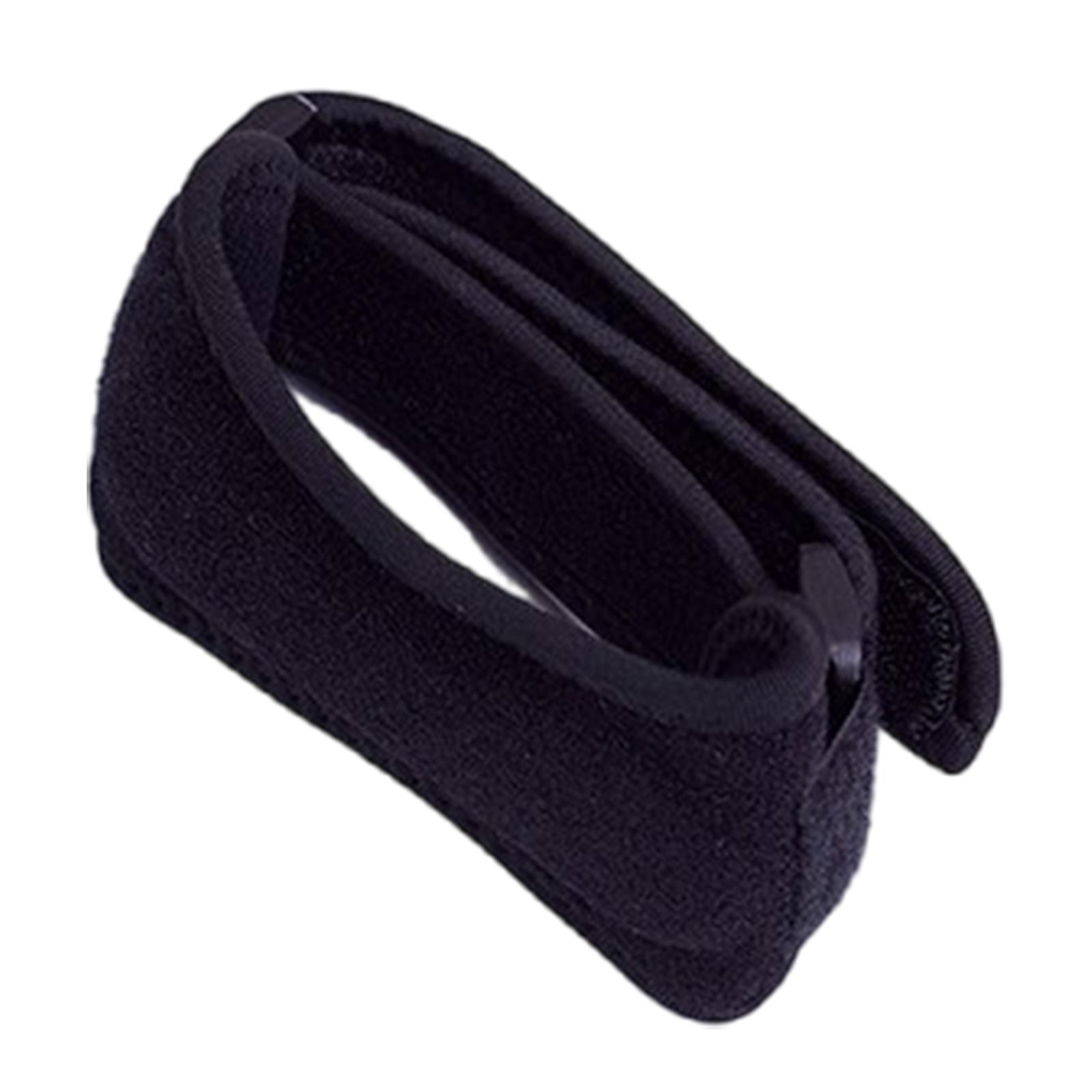 

Наколенник с ремешком для сухожилия надколенника, облегчающий боль, поддерживающий бандаж для пеших походов, футбола, баскетбола, бега, травмированного колена, тенниса чёрный