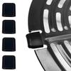 10Pcs Air Fryer Rubber Bumpers Black Air Fryer Tray Rubber Replace Parts Scratch Protection Cover Kitchen Cooking Accessories