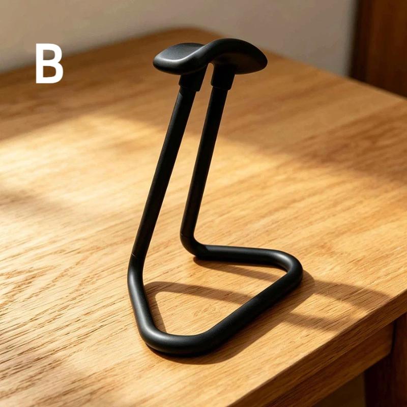 Sturdy Headphone Stand Anti-Slip Base Desktop Headset Holder Space Saving for Home Office Gamer Workstation