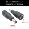 7.4x5.0mm Buchse auf 5.5x2.5mm Stecker Adapter Umwandlungskopf für Laptops Notebook Computerzubehör