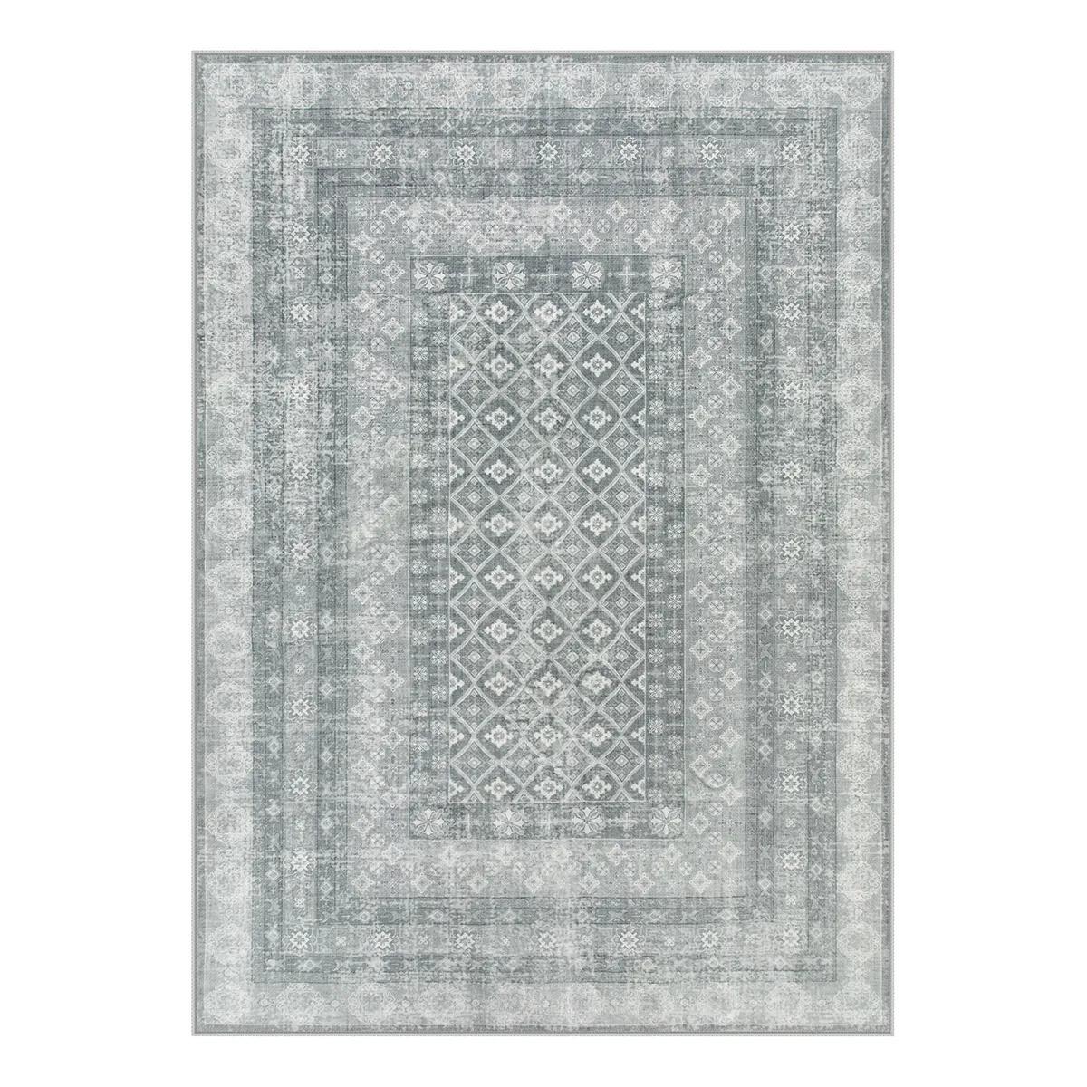 

Килим з богемним зеленим мотивом, що миється, для дому, дитячої кімнати, стильний зелений, зручний 80x120cm