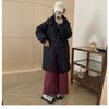 Korean version of the hooded large size women thickened warm anti cold winter coat - lightweight and comfortable long-sleeved cotton coat jacket
