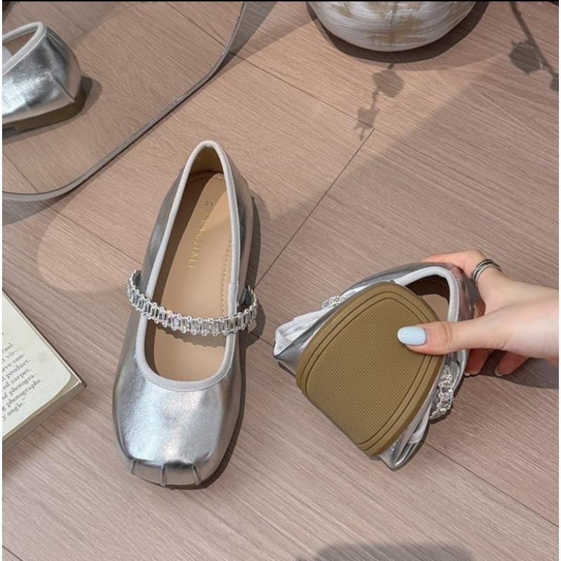 2026 New Style Jane Shoes Square Toe Non-slip Loafers for Women Large Size Formal Female Shoes At Banquets