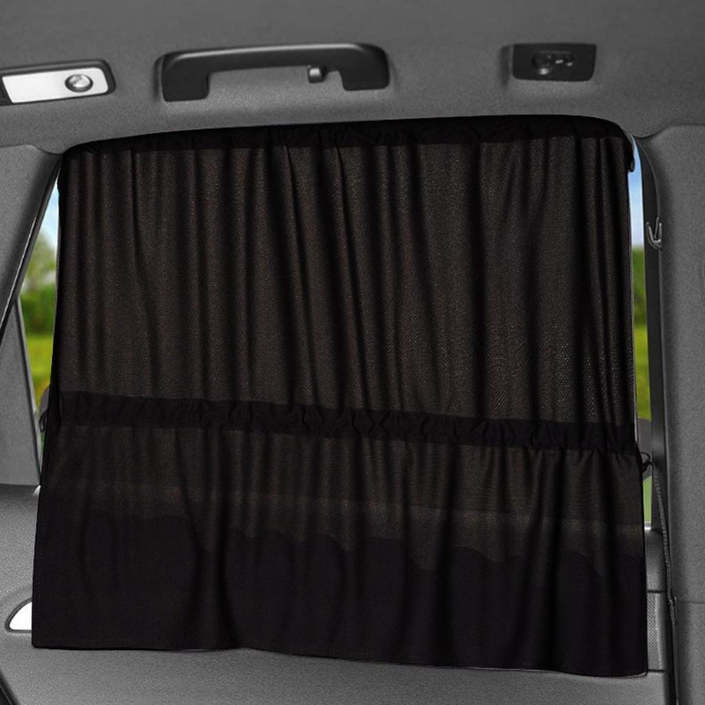 Car Sun Shade Curtains Side Window Sunshade Summer Sun  95% Light/UV Blocking Auto Privacy Blind Curtain