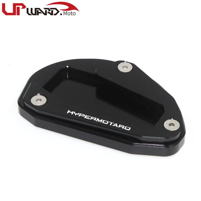 

Motorbike Aluminum For DUCATI Hypermotard 796 950 821 939 Extension Kickstand Enlarge Extensions Pad Side Stand Foot