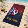 FC Dallas Custom Name Beach Towels Also Serve As Bath Towels Summer Essential a Musthave for the Outdoors the Beach and the Pool