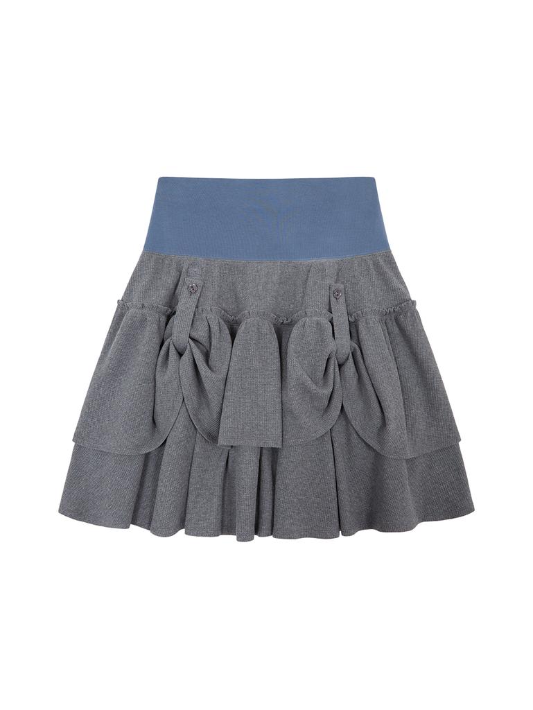 Tuomio Rolling Midi Skirt [Charcoal]