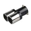 Universal Double Exhaust Tips Colorful Muffler Exhaust Stainless Dual Tail Pipe Muffler Round Carbon Fiber Exhaust Tips Car Deco