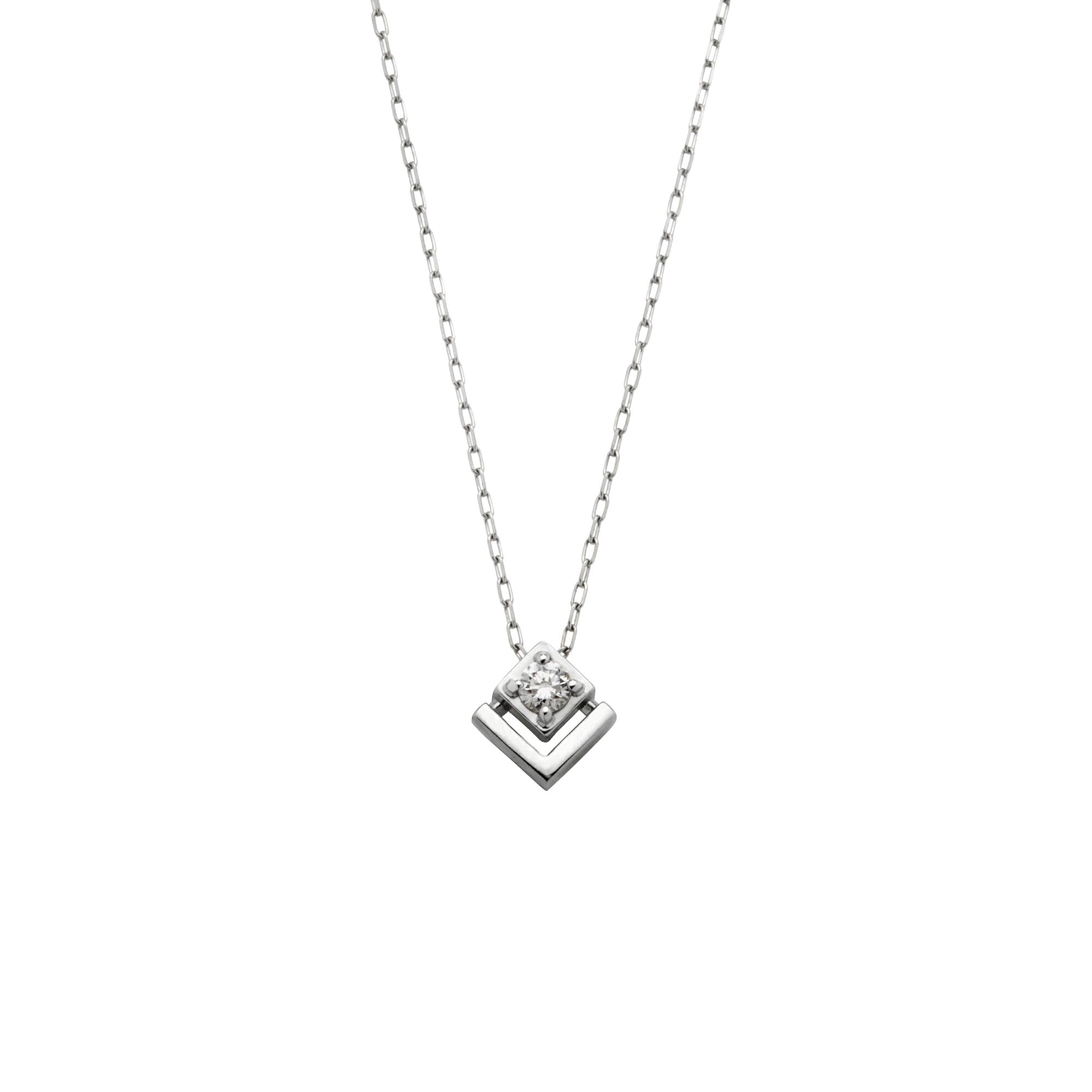 

Vendome Platinum Diamond Necklace GPAN012040DI [Official] [VIH Aoyama] платиновий
