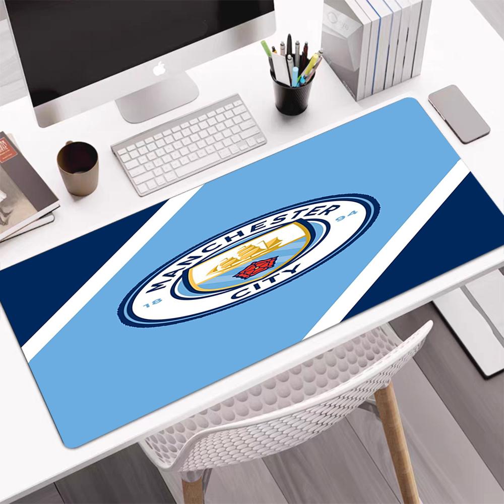 Manchester City Theme Mouse Pad, Non Slip Rubber Base, Multifunctional Office & Home Decor, Perfect for Workspace Personalization.