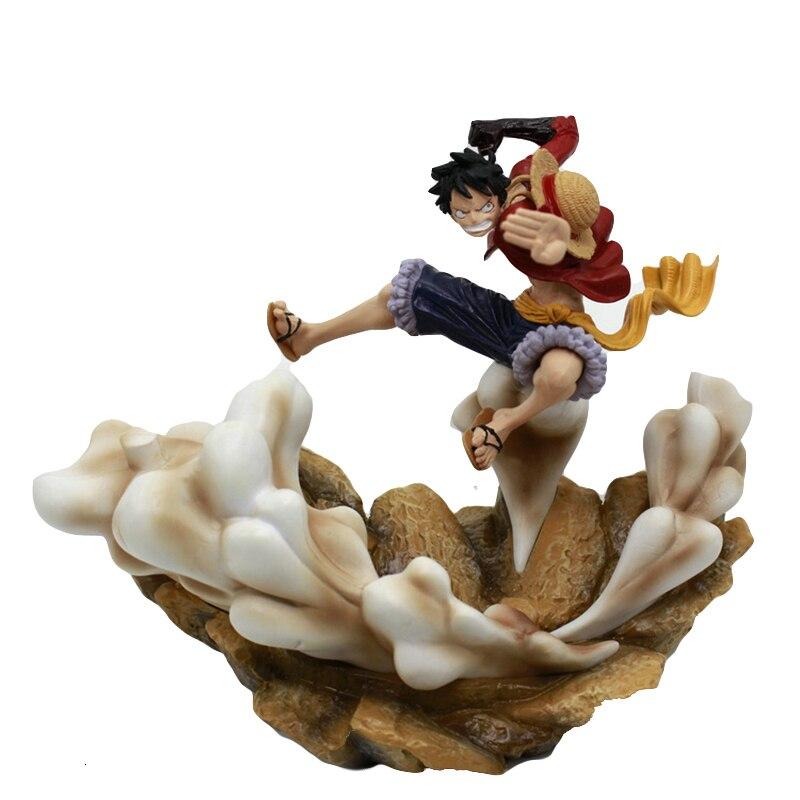 One Piece Action Figure 20th Gk Monkey D Luffy Battle Ver The Battle Over The Dome 17cm Model Collection Toy Desktop Decoration